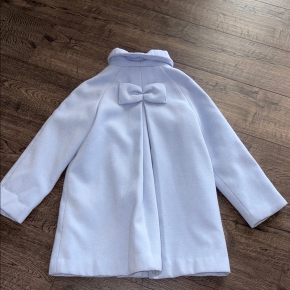 H&M Light Blue Peacoat with Patterned Lining - Picture 3 of 5